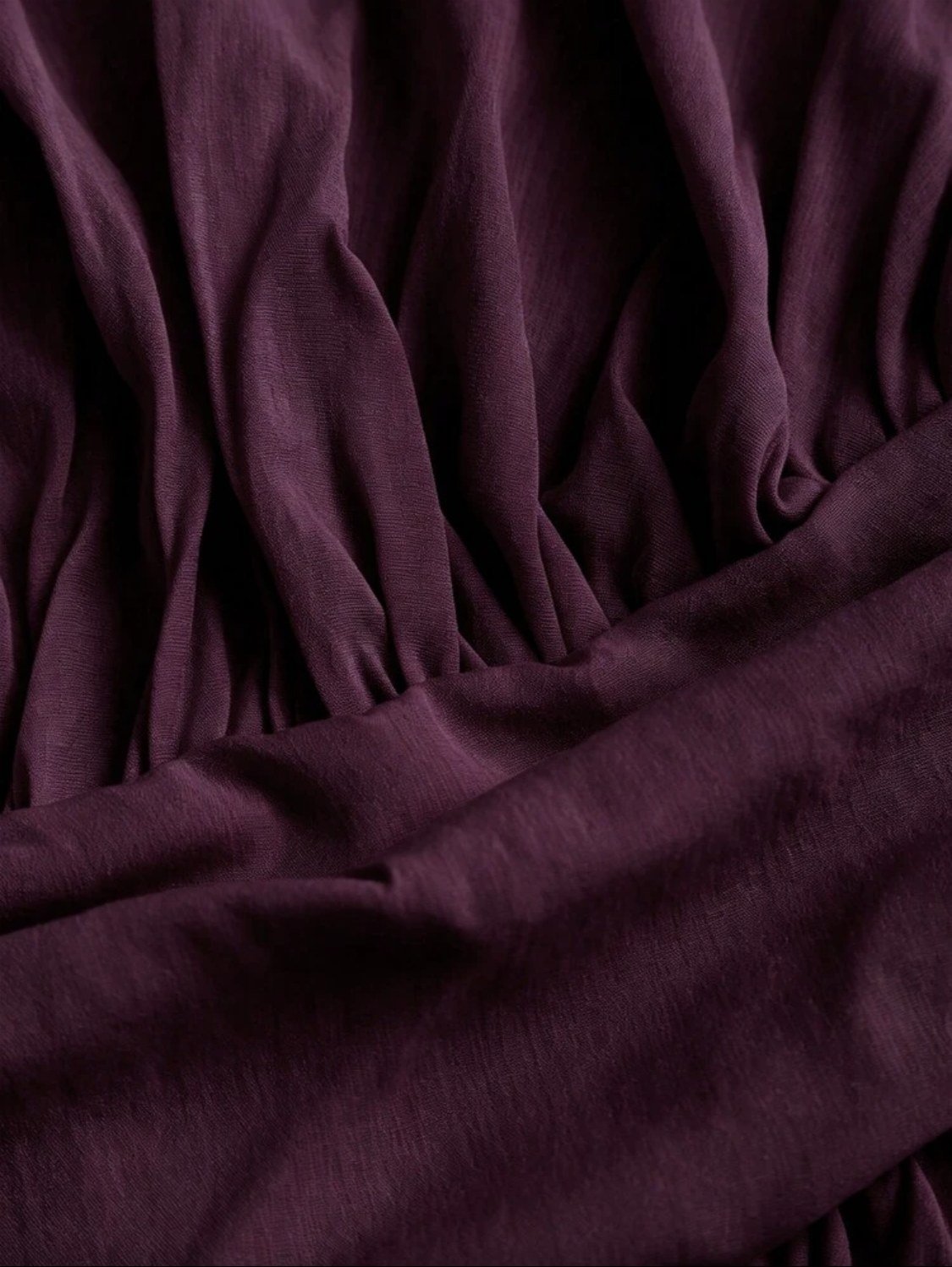 Bordeaux ruffle mini dress — view 4