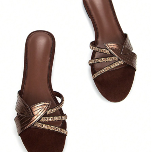 Chocolate leaf crystal slides