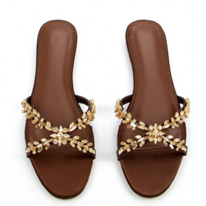 Chocolate floral crystal slides