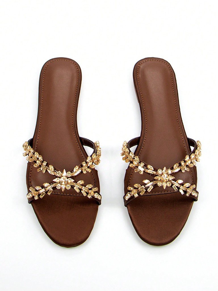 Chocolate floral crystal slides