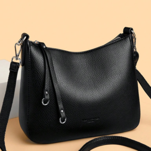 Black hobo shoulder bag