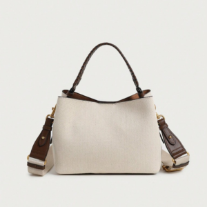 Cream shoulder bag